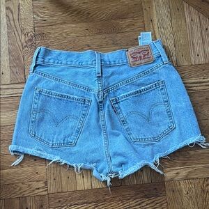 Levi's Light Blue High-Rise Denim Shorts size 27